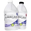 Table Top Epoxy Resin Superclear 1 Gallon | 128 oz Kit, Anti-Yellow Highest UV Impact Resistance, Food Grade Safe, Ultra Crystal Clear Gloss, Bubble Free, Bar & Surface Coat, Tumblers, Wood, DIY