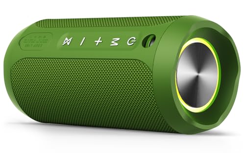 EDUPLINK Haut-Parleur Bluetooth Portable étanche – Haut-Parleur sans Fil 20 W avec 20 Heures de Lecture, Paire TWS, lumières RVB et Fente TF – Parfait...