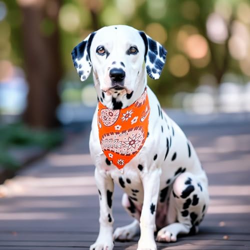 Jpgdn 10Pcs Dog Bandanas Paisley For Xs Small Breed Dog Kerchief Triangle Bibs Scarves Pink Blue Yellow Purple Girl Boy Grooming Costume thumb #6