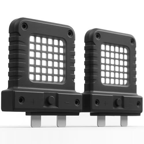 shirylzee 2Pcs High Brightness Floodlight, Battery LED Working Lamp Waterproof Plug-and-Play Design, Cordless LED Work Light for All Power Tool Batterie, Work Light Power Tool for Garages Job (Black)