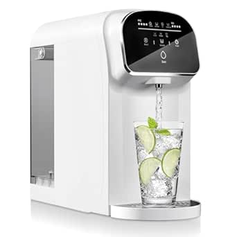 Portable Countertop Reverse Osmosis Water Filter with UV, 5-Stage RO Filtration System, No Installation Needed, 5:1 Pure to Drain Ratio, Compact Water Purifier for Home, Office & RV