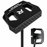 Roykaw Zero Torque Golf Putter, 35’’ Right Handed Straight Putting, Mallet Center Shaft Golf Putter, High Forgiveness and Low Deviation