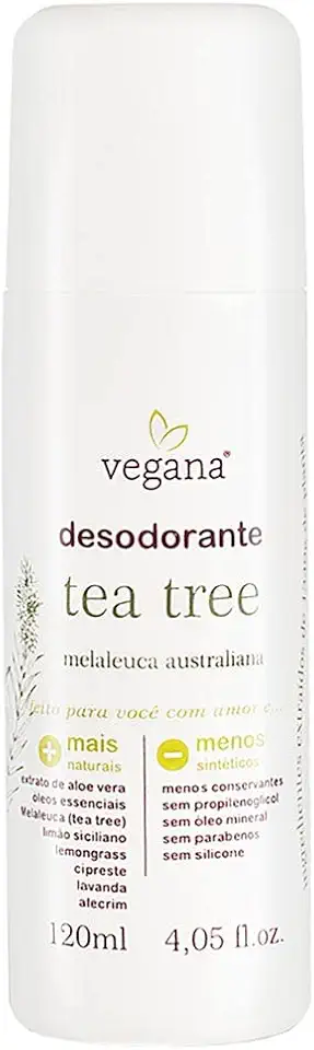 Vegana Desodorante Corporal Tea Tree 120ml, VEGANA