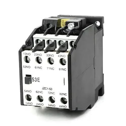 Contactor industrial JZC1-53 de 110V con 5NA y 3NC para automatización eléctrica trifásica
