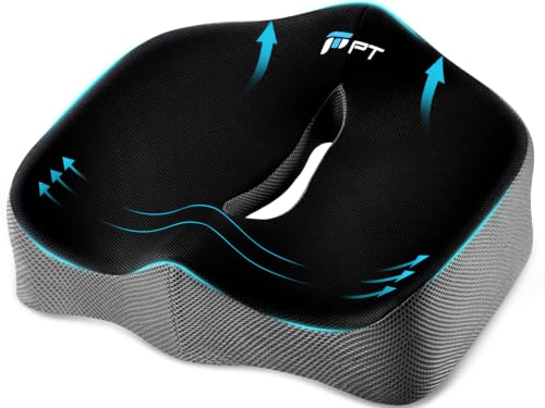 POOTACK Cojín Silla Oficina - Cojín de Memoria Portátil para Silla Oficina