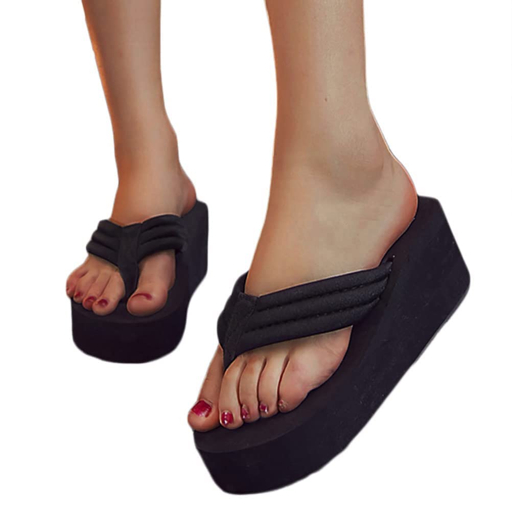 Onsoyours Chanclas Para Mujer Sandalias Con Plataforma Zapatillas Zapatos De Playa Con Plataforma Zapatos De Ocio Cuñas Con Punta Abierta Zapatos Con Diamantes De Imitación