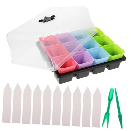 ABOOFAN 1 Jeu Pot De Plantation Succulente De Jardin Plateau De Germination des Semis Plateau De Départ Faire Pousser des Pots pour Les Tomates Plante en Pot Boîte De Couleur Plastique