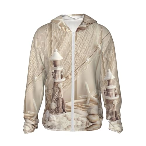 Sweat à capuche protection solaire KIROJA imprimé drapeau américain XL