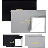 6 Jewelry Polishing Cloths, Professional Silver Polishing Cloth for Jewelry Sterling Silver Gold Pla