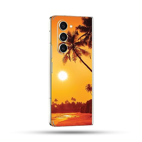 Image of MightySkins Skin Compatible With Samsung Galaxy Z Fold 5 Full Wrap - Sunset Dreams | Protective, Durable, and Unique Vinyl Decal wrap cover | Easy To Apply, Remove, and Change Styles | Made in the USA