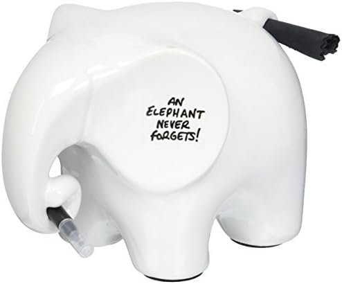 Dry Wipe Memo Ceramic Elephant – Eric the Dry Erase Message & Memo Elephant Whiteboard – Ceramic Memo Pad - Dry Wipe Pen & Cloth Included