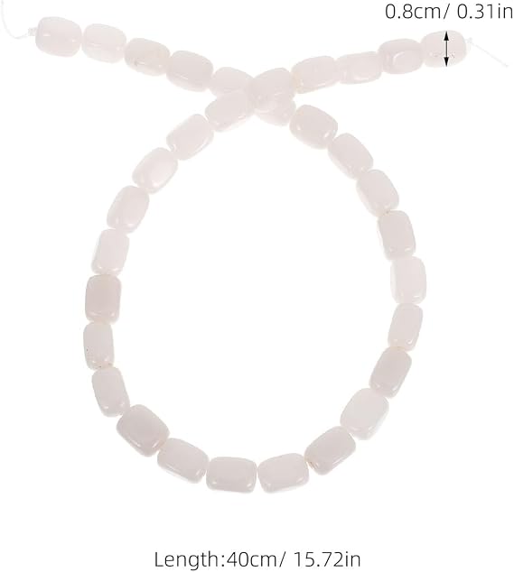 NUOBESTY 1 Strand Irregular Natural Stone Cuboid Beads for DIY Jewelry Drilled Rectangle Gemstone Beads for Crafting Bracelets Necklaces Projects 8x12mm About 33pcs/Strand