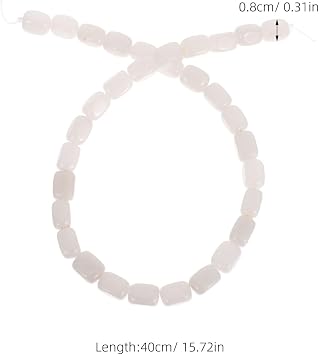 NUOBESTY 1 Strand Irregular Natural Stone Cuboid Beads for DIY Jewelry Drilled Rectangle Gemstone Beads for Crafting Bracelets Necklaces Projects 8x12mm About 33pcs/Strand