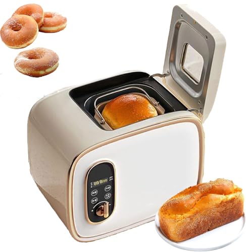 Máquina de Pan 13 en 1, panificadora Totalmente automática de 600 g, 13 menús preestablecidos, 15 Horas de Reserva, 1 Hora de Mantenimiento del Calor, máquina para Hornear Tostada