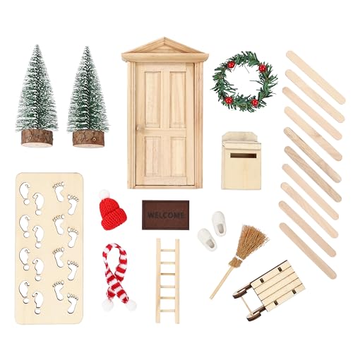 Wichteltür Nordstern Set mit Wichtelbriefen und Zubehör für Weihnachten