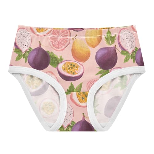 Wusikd Passion Fruits Pink Girls' Underwear Cotton Girls Briefs Soft Toddler Underwear 2T