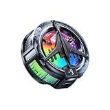 Magnetischer Telefonkühler, Gaming-Ventilator mit RGB-Licht, Halbleiter-Kühler für Handys, 11,4 - 17,8 cm, Schwarz (schwarzes LCD)