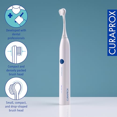 Curaprox Hydrosonic Easy Sonic Toothbrush – for Daily Gum Care and Plaque Control | Simple, Effective, Reliable | 1x Brush Head | Designed in Switzerland - Image 4