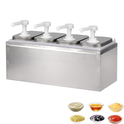 Distributeur de sauce à pompe rotative 360 degré avec mécanisme de pression robuste - 2