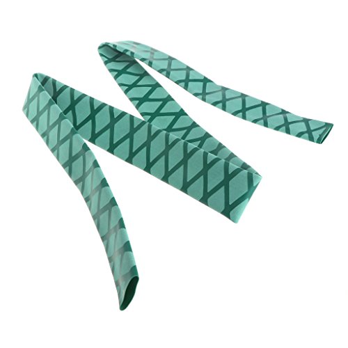 Funda de goma antideslizante para caña de pescar, Autone, estático, termoretráctil, absorbe el sudor, 1 m , verde