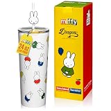 Dragon Glassware | Miffy Stainless Steel Tumbler with Straw, 24 oz - Iconic