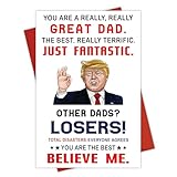 Funny Card for Dad from Daughter, Son, Kids - Father's Day Gifts for Dad from Daughter, Son, Kids - Birthday card for dad, Dads Birthday Gifts Ideas - Fathers Greeting Card, Premium Quality