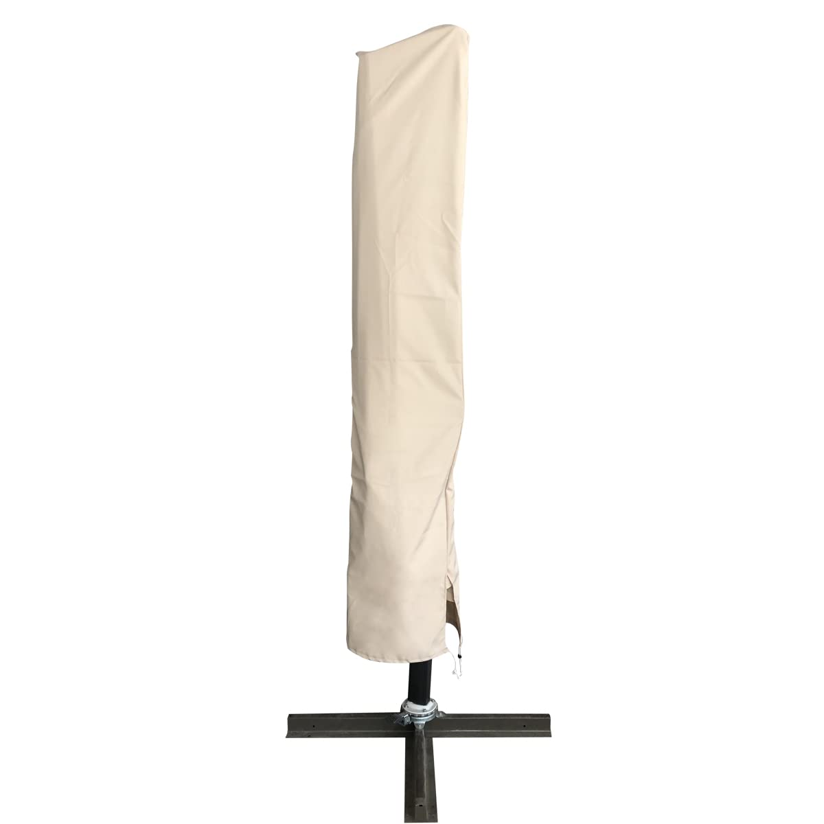 Yellowshop - GARDA Ombrellone giardino decentrato mt 4x3 struttura in alluminio Antracite con sacca di protezione esterno arredo piscina, terrazzo Beige