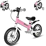 BIKEBOY Balance Bike 2 in 1,The Dual Use of a Kids Balance Bike and Kids Bike,12 14 Inches for 2-6 Years Old,with Shock Absorbers, Fenders, Pedals, Auxiliary Wheels