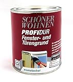 Schöner Wohnen ProfiDur Fenster und Türengrund, auf Kunstharzbasis, Farbton Reinweiss / 750 ml