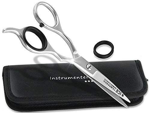 Preisvergleich Produktbild Hochwertige Friseurschere Haarschere mit Mikroverzahnung rostfreier Qualitätsstahl 17,75 cm 7 Zoll mit edlem Aufbewahrungs-Etui