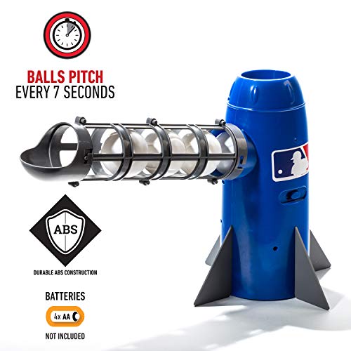 Franklin Sports Mlb Kids Pitching Machine - Pop Rocket Kids Baseball Trainer - Includes 5 Plastic Baseballs & Baseball Bat, Multicolor Medium #TOP1