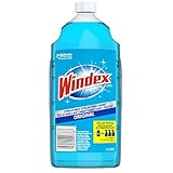 Windex Original Blue Glass, Window, and Mirror Cleaner Refill, Removes Fingerprints, Smudges, and Smears, Surface Cleaner Shine Spray, 2L