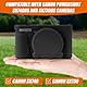 SX730 SX740 Kameratasche, Schlanke Silikon Kameratasche Weich Kamera-Schutzhülle Digitalkamera Tasche Kompatibel mit Canon PowerShot SX740 SX730 HS Kamera (Schwarz)