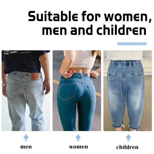 Jeans Button Tightener Pants Adjuster Waist Tightener for Pants Women Men and Children,Waist Clip Pack of 64