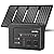 Powkey Solar Generator with Panel,200W Portable Power Station with Solar Panel 40W, 110V Pure Sine Wave DC/USB/AC Outlet Electric Generator Battery Backup for Outdoor Camping Emergency Home