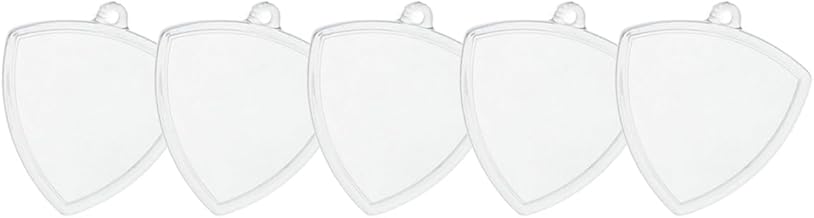 EBISU Design Pick Type, Photo Key Holder Parts, Pick, Rice Ball Shape, Guitar Pick Storage, Transparent Case, Chain Sold Separately