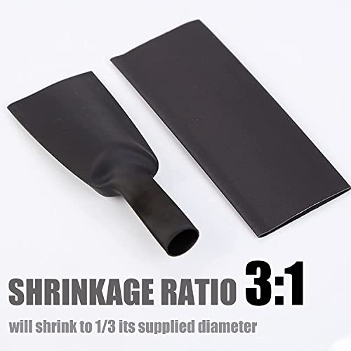 Image of DIY Crafts 50x, Unsorted, Mixed Color Waterproof Heat Shrink Tubing Kit Wire Shrink Wrap Tube 3:1 Insulation Electrical Cable Wire Assortment Electric Insulation Heat(50x, Unsorted)