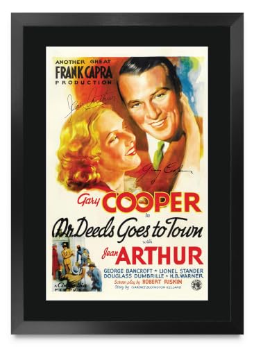 Evita pósteres arrugados comprando el cuadro de Mr. Deeds Goes to Town de Gary Cooper enmarcado A3