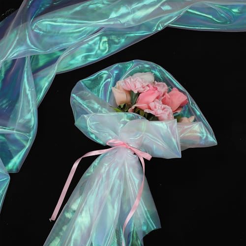 Mindsoft 8 Pcs Iridescent Table Runner Organza Tablecloths 30 x 71 Inch by Mindsoft - Used condition - Image 5