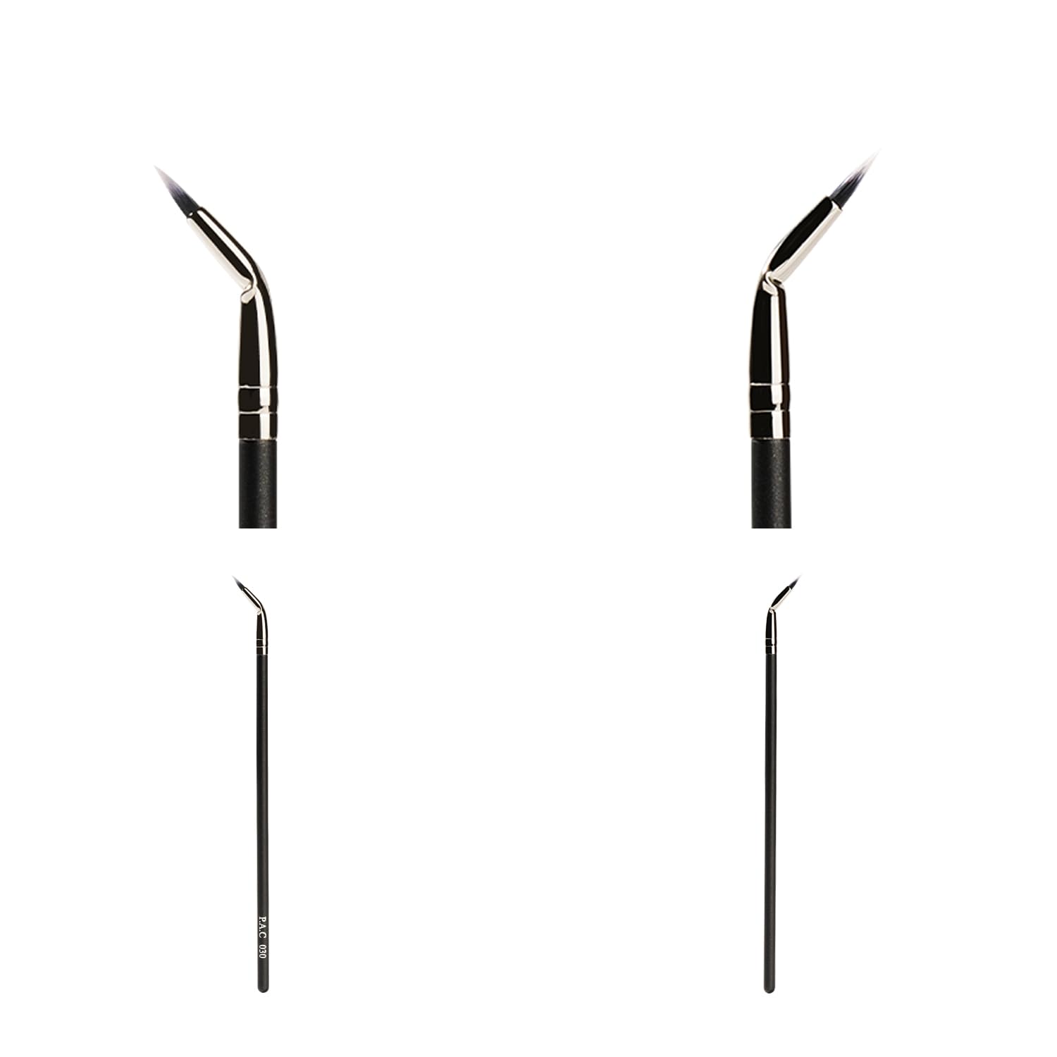 PAC Eyeliner Brush 030 | Synthetic Bristle Makeup Brush | For Cream, Liquid And Powder Formulation | Full Coverage Application | Black - 1 Brush 1