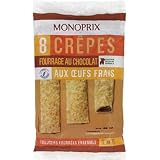 Monoprix Crêpes fourrage au chocolat - Le paquet de 8 - 240 g