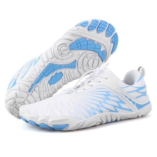 Ruyi Zapatos Descalzos Para Mujer Y Hombre, De Secado Rápido, Zapatos De Baño, Zapatos De Trail Running Con Suela Gruesa Suave, Antideslizantes, Zapatos Acuáticos, X19 Azul, 42 Eu Ruyi Zapatos Descalzos Para Mujer Y Hombre, De Secado Rápido, Zapatos De Baño, Zapatos De Trail Running Con Suela Gruesa Suave, Antideslizantes, Zapatos Acuáticos, X19 Azul, 42 Eu