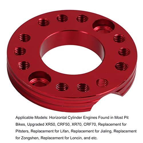 Aramox Aluminum Alloy 28Mm Carburetor Spacer Adapater Intake Manifold Spinner Plate Replacement, Fit For Xr50 Series(Red) #TOP1
