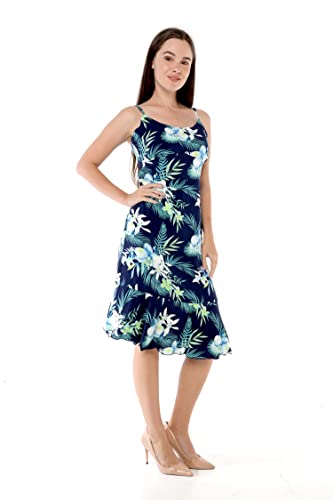 Image of Women's Hawaiian Mermaid Ruffle Dress Signature Prints | Mermaid Silhouette; Ruffle Hem; Soft Rayon Fabric; Signature Floral Prints; Resort Vacation Style