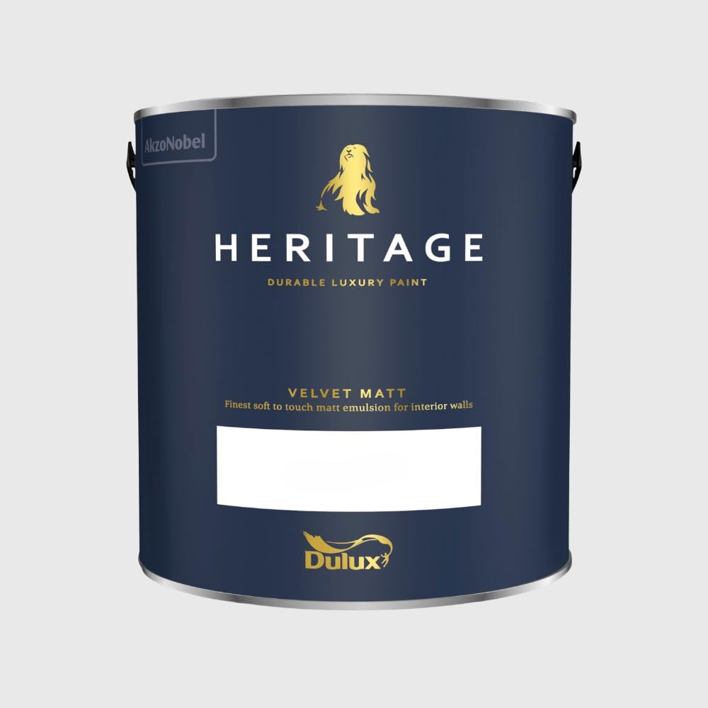Paint Stop Mixed Colour Dulux Trade Heritage Matt Marble White 2.5L