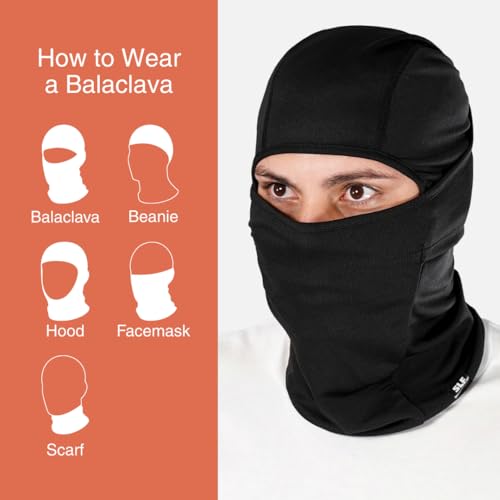Image of SLEEFS Balaclava Face Mask Men & Women - Loose Fit, Breathable Ski Mask Shiesty for Football, Cycling - All Weather Use