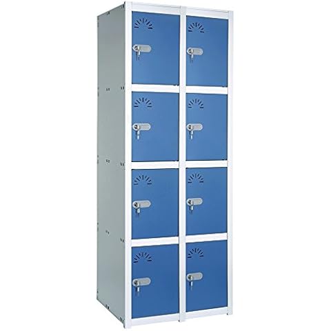 Taquilla metálica 4 Puertas 2 cuerpos Cover