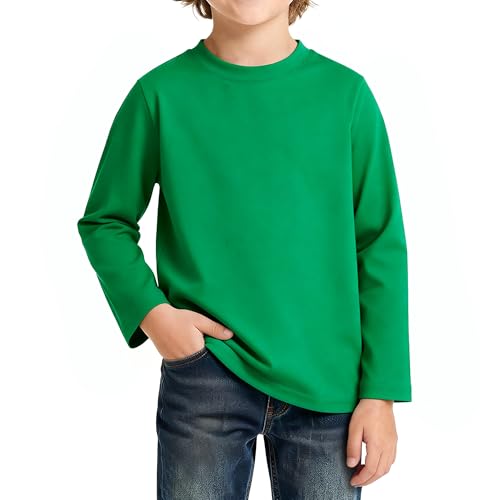 Image of Magic Park 6M-14Y Baby Short Long Sleeve Tee Tops Toddler T-Shirt Kids Solid Color Shirts Boys Girls Casual Blouse