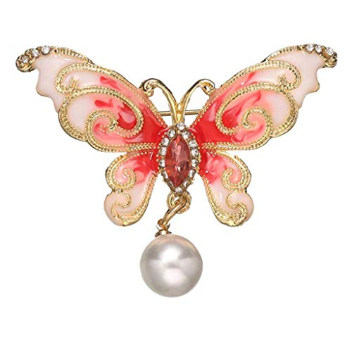 Broche papillon cristal strass de haute qualité pour vestes élégantes