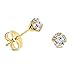 Miore - Boucles d'Oreilles Femme - Or jaune 375/1000 (9 carats) 0.4 gr - Oxyde de zirconium